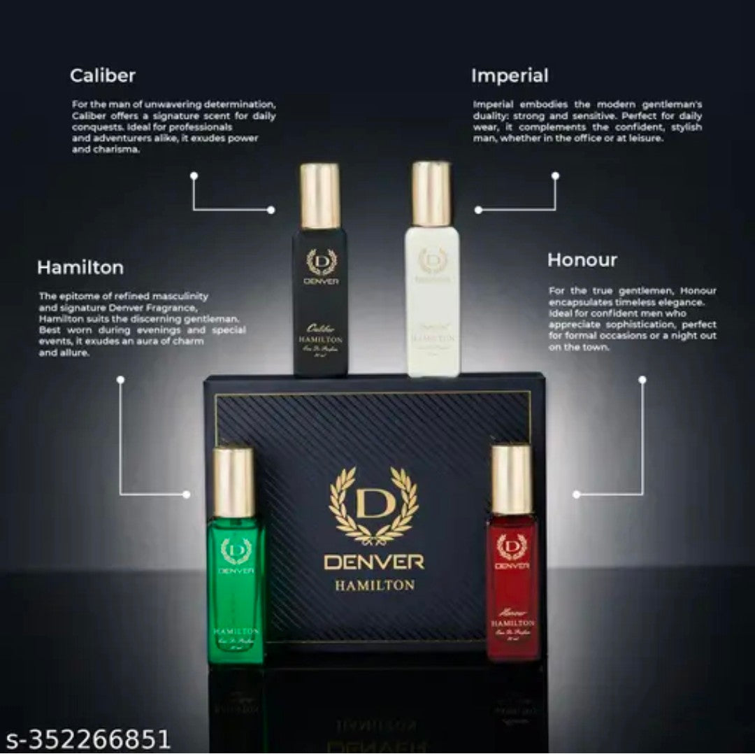 Denver Hamilton Luxury Perfume Gift Set for Men, 4 Fragrances - Caliber, Imperial, Hamilton, Honour 4.3⭐⭐⭐⭐⭐ 632220+ bought this month