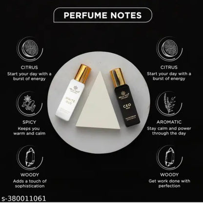 BELLAVITA CEO Man & White Oud Unisex | Long Lasting Perfume for Man and Woman | EDP 2x20ml | Tonka, Agarwood & Orange | Woody, Spicy, Citrus Premium Fragrance for Men & Women 4.8⭐⭐⭐⭐⭐988000+ bought last month