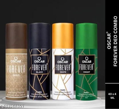 OSCAR Exclusive Combo of 4 Gift Collection of Forever White Paris+ Forever Paris | EAU DE PARFUM(60 ML) | Premium Long Lasting Fragrance & Skin Friendly Body Spray for Unisex 4.0⭐⭐⭐⭐267000+ bought last month