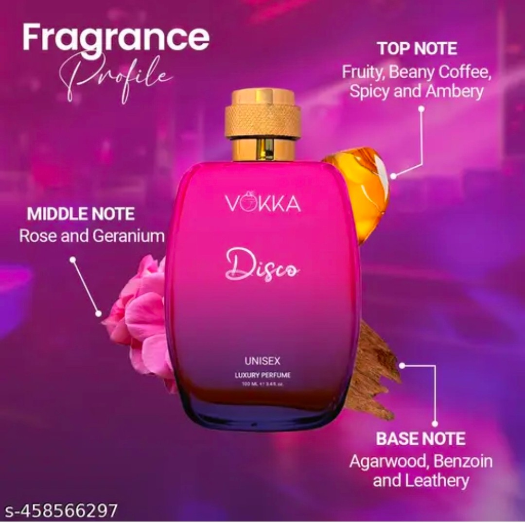 Vokka Disco 100ml Perfume | Unisex Luxury Long Lasting Leather Perfume For Men And Women | Woody Leather Scent Eau De Parfum | EDP Fragrance for Gift | Notes: Spicy Agarwood Leathery 50+ bought in past month