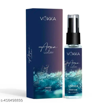Vokka Pocket Perfume Aqua 8ml | Unisex Luxury Long Lasting Perfume for Men & Women | Aquatic Scent Eau De Parfum| EDP Fragrance for Gift | Travel & Skin Friendly | Notes: Aqua Woody Musky