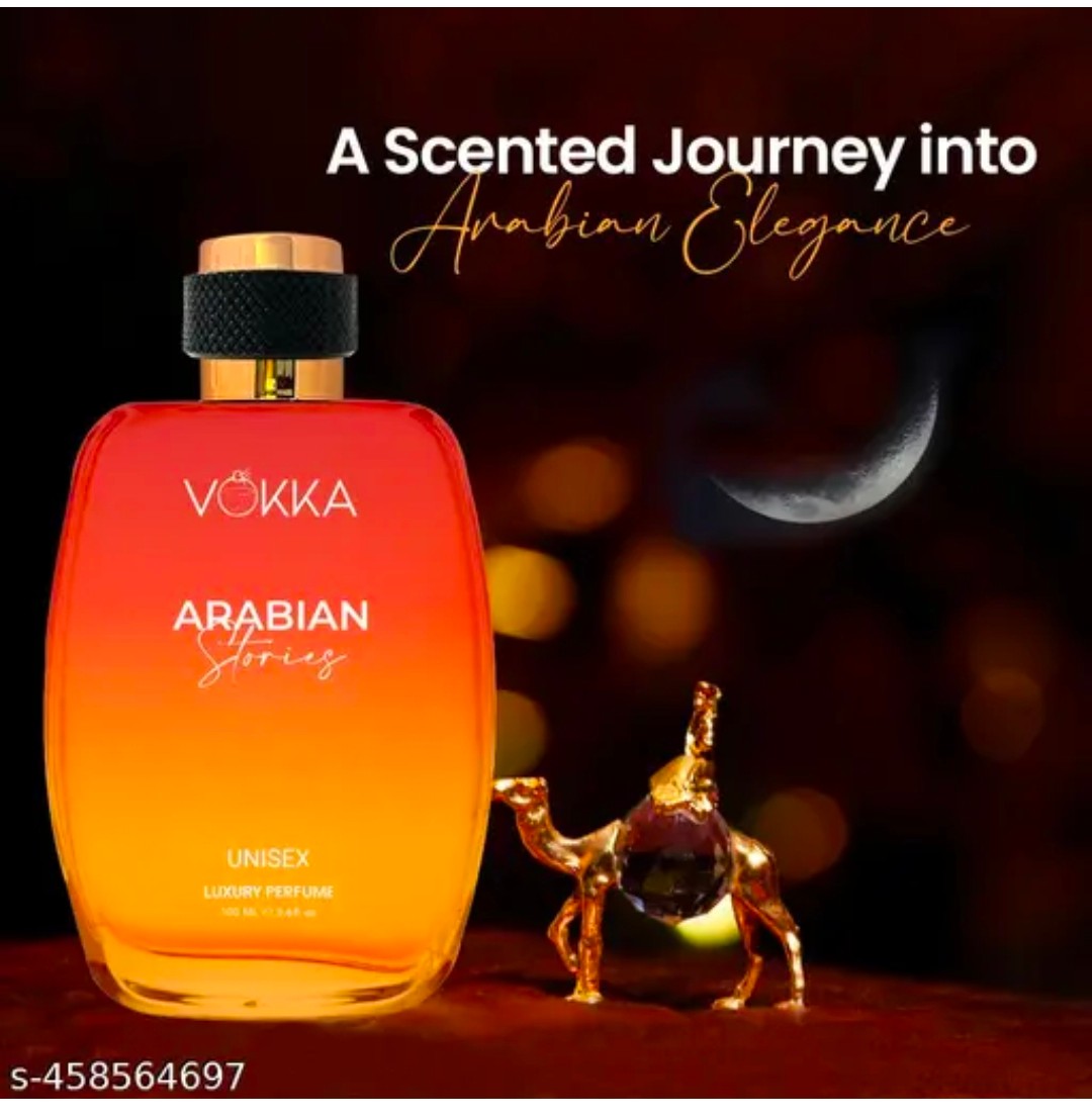 Vokka Desert Oud & Arabian Stories 200 ml | Pack of 2 x 100ml Arabic Unisex Luxury Long Lasting Fruity Woody Perfume Gift Set For Men And Women | Spicy Scent Eau De Parfum | Notes: Fruity Spicy