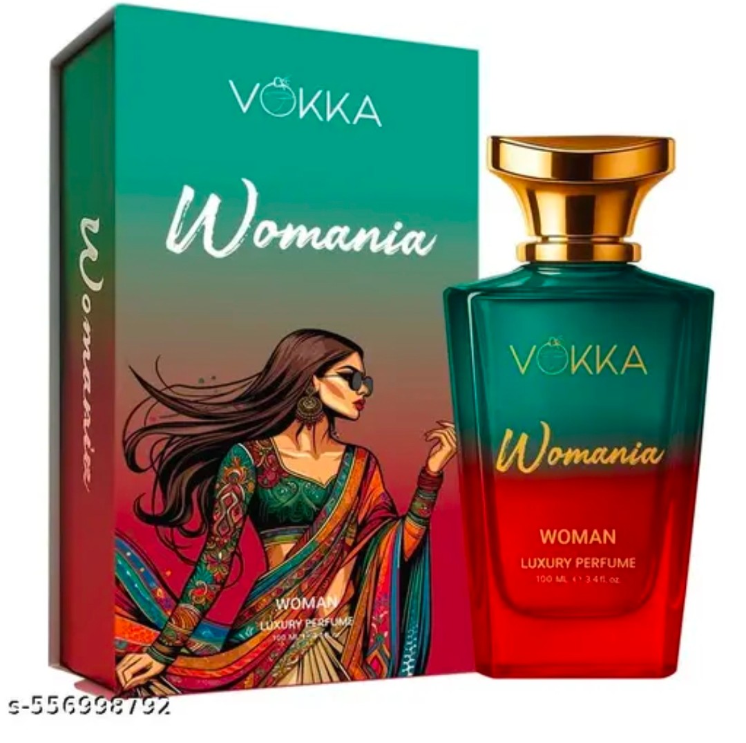 VOKKA Womania 100ml Perfume | Luxury Long Lasting Perfume for Women | Signature Scent with Fruity Floral Notes | EDP for Gift | Notes: Saffron, Passionfruit, Peony, Musk, Oakmoss