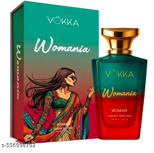 VOKKA Womania 100ml Perfume | Luxury Long Lasting Perfume for Women | Signature Scent with Fruity Floral Notes | EDP for Gift | Notes: Saffron, Passionfruit, Peony, Musk, Oakmoss