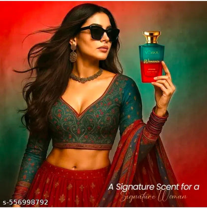 VOKKA Womania 100ml Perfume | Luxury Long Lasting Perfume for Women | Signature Scent with Fruity Floral Notes | EDP for Gift | Notes: Saffron, Passionfruit, Peony, Musk, Oakmoss