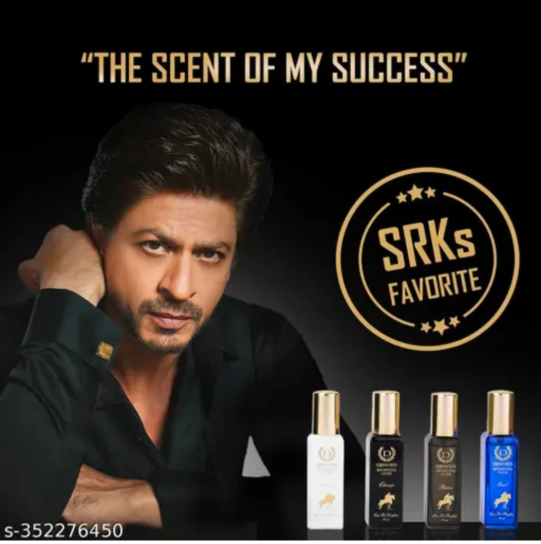 DENVER Sporting Club Gift Set for Men - Rider, Victor, Champ, Goal - 20ML Each | Long Lasting Luxury Perfume EDP